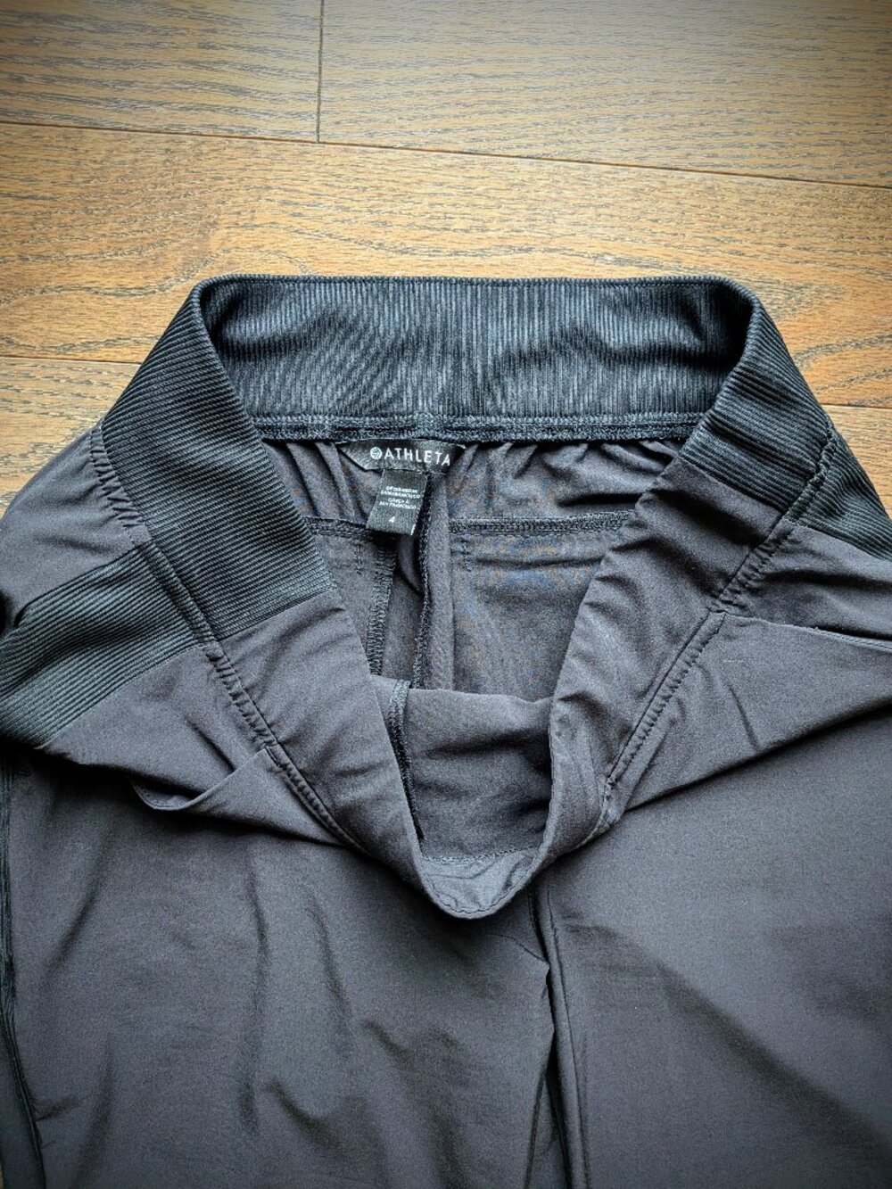 Athleta Black Pants Ribbon Detail